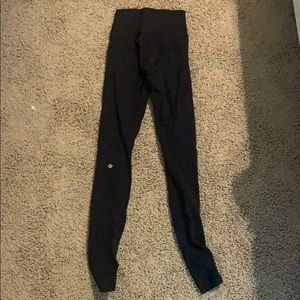 black high rise lululemon leggings